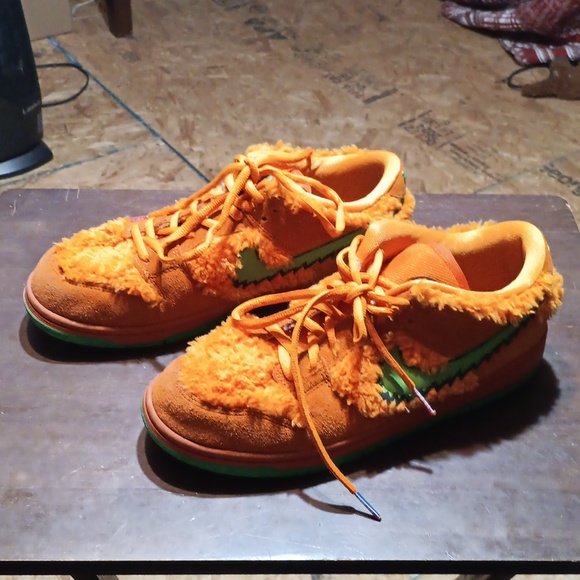 Nike Grateful Dead Orange Bear Sneakers Limited Edition Rare Size 8.5 - Picture 3 of 11